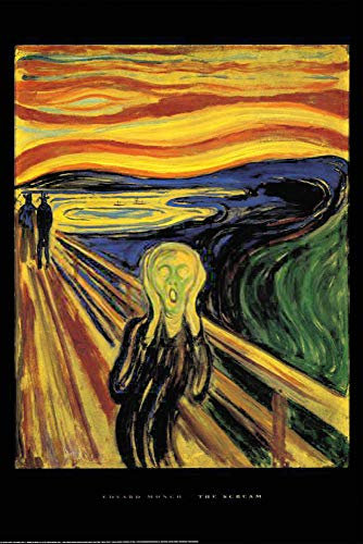 Close Up Edvard Munch The Scream Poster Der Schrei (61cm x 91,5cm) + Ãœ-Poster