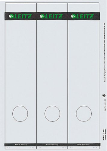 Leitz Rückenschilder PC-beschriftbar/1687-00-85 61x285mm grau Inh.75