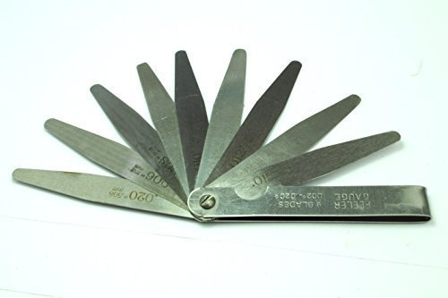 9 Blade Feeler Gauge, Metric Imperial Points (D8041) Free UK Postage