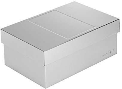 Infinity Boxes Metallbox + Deckel, Aufbewahrungsbox, Silber, lebensmittelecht, stapelbar, rechteckig, L18xB12xH7 cm