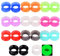 Longbeauty Bunte Silikon Tunnel Plug Gauge Earrings Mehrere Auswähle (22 Stk extra weich, 10mm)