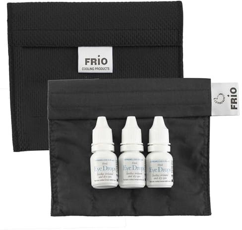 Frio Cooling Wallet - EYE DROP WALLET - BLACK-keep eye drop medication cool up to 45 hours without EVER needing refrigeration! ACCEPT NO IMITATION! by FRIO