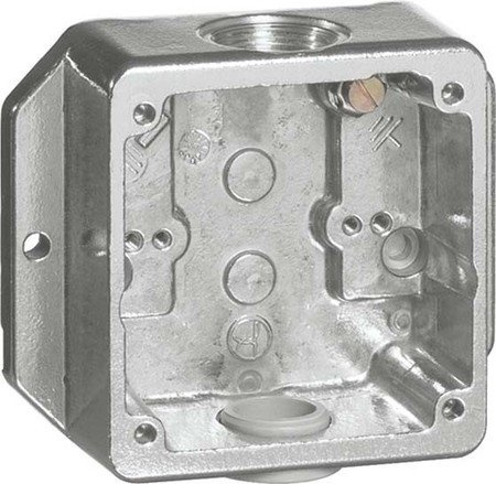 peha 4010105906394 Aluminiumguss Unterteil für AP D 391.69 AGU WA Geräte Einzelgehäuse Aluminiumguss
