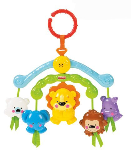 Fisher-Price - Móvil de Paseo Planeta Feliz, Juguete para bebés (Mattel R9681)