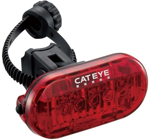 CatEye Omni 5 Rear Light 5 LED: 360° Visibility, 5 LEDs, Multiple Modes, Long Battery Life, Tool-Free Installation, Water-Resistant, Lightweight Design