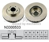 Nipparts N3300533 Bremsscheibe