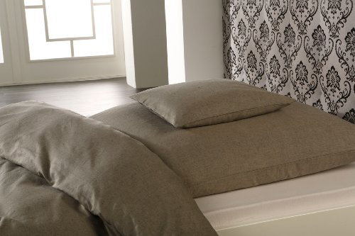 Driessen Bettbezug Classic, Gr. 135x200 cm, Fb. schwarz, Halbleinen