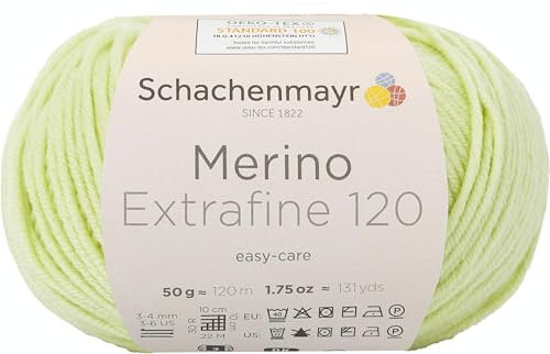 Schachenmayr Merino Extrafine 120, 50G Limone Handstrickgarne