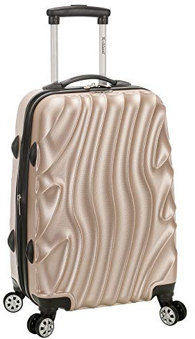 Rockland Melbourne Hartschalen-Koffer, erweiterbar, Goldene Welle (Gold) - F145-GOLDWAVE