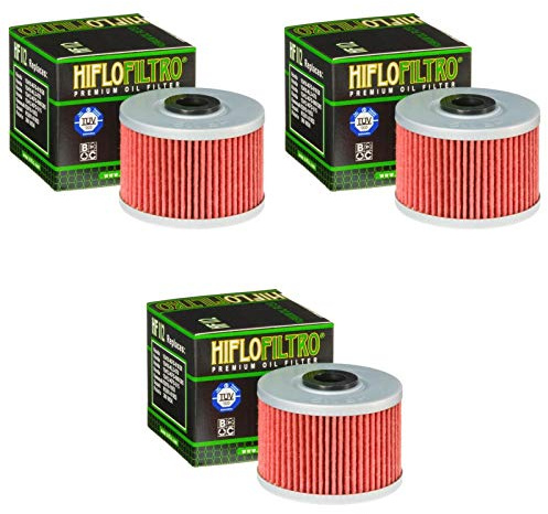 3x Filtri olio Honda FMX 650 Funmoto 05-07 Hiflo HF112