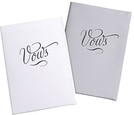 Lillian Rose Wedding Ceremony Silver Vows Books Hochzeitszeremonie Silber Satin Gelübde Bücher, Nicht zutreffend, Weiß