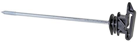 VOSS.farming Bandisolator „Clip“, 10 Stck, bis 40mm, 220mm lang, Holzgewinde, Abstandsisolator für Elektrozaun
