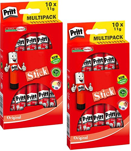 Pritt Glue stick 10 x 11 g in bonus pack, solvent-free