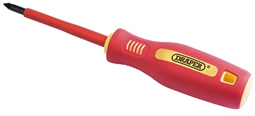 Draper 46531 No 1 Fully Insulated Soft Grip Cross Slot Screwdriver, 80mm