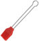 Westmark Brat- und Backpinsel, Länge: 22 cm, Silikon/Rostfreier Edelstahl, Silicone, Rot/Silber, 15442270