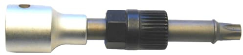 SW-Stahl 05260L Lichtmaschinen-Kombischlüssel T50 Vielzahn 33 Zähne | Spezial-Steckschlüssel für Freilaufriemenscheibe - 1/2 Zoll Antrieb - 115 mm Länge - T-Profil für Profi-Werkstatt