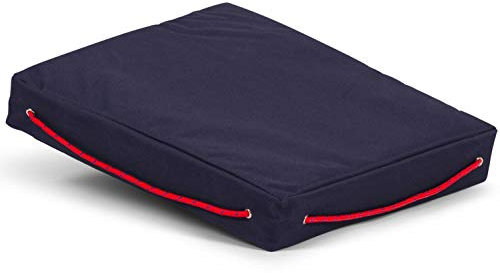 wellenshop Sitzkissen für Boote Schwimmfähig Wasserdicht Kissen Boot Caravan Camping Garten Stuhl Outdoor Farbe Blau, Größe Einzelkissen