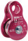 ALPIDEX Seilrolle Umlenkrolle 20 kN - Mobile Pulley Flaschenzug - für Seile bis 11 mm Durchmesser - EN12278, Farbe: red