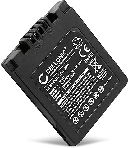 CELLONIC, Akku für Kamera, kompatibel mit Leica D-LUX, BP-DC2, Panasonic Lumix DMC-F1 (3.7V, 700mAh)