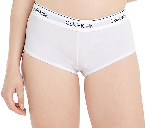 Calvin Klein underwear - Shortie - Uni - Femme - Blanc (White) - FR: 36 (Taille Fabricant: S)