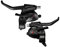 SHIMANO Tourney TX800 3x8-Speed Brake/Shift Lever Set Black by