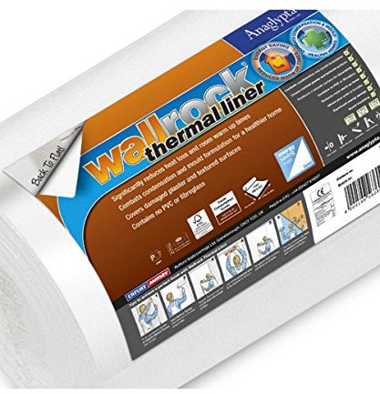 Erfurt Mav Wallrock Thermal Liner - White Wall Covering - Paste - Thermal Liner