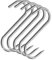 5 Stück S-Fleischhaken aus rostfreiem Edelstahl, 4mm x 100mm, S-Haken, Fleischerhaken, Metzgerhaken, Räucherhaken