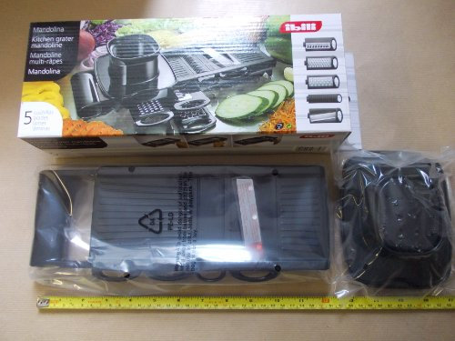 Ibili Easycook Mandolina, Acero Inoxidable, Negro, 30 cm, 458