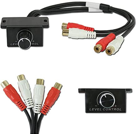Universal Car Amplifier Bass Knob Control Via RCA RCA Audio Interconnect LC-1