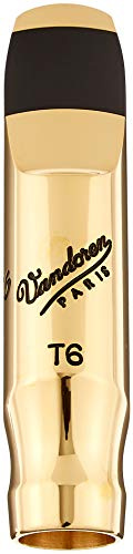 Vandoren SM822GL T6 Large Chamber V16 Metal Tenor Sax Mouthpiece