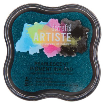 Artiste Pigment Stempelkissen, Perlglanz-Aqua