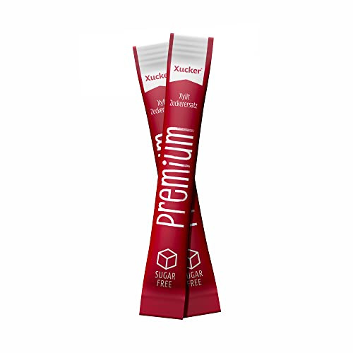 Xucker Premium Sticks Xylit: Birkenzucker in 1000 Sticks, 4kg Vorteilsbox | 4g Sticks, Kristallzucker-Ersatz für Unterwegs, 40% weniger Kalorien als Zucker, zuckerfrei, zahnfreundlich, süß wie Zucker