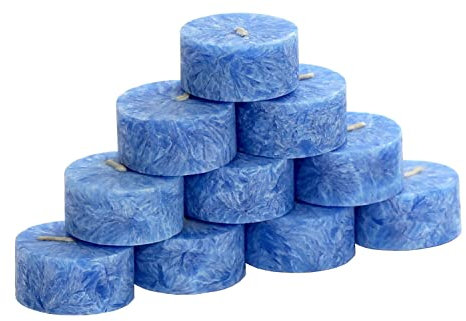 Lot de 10 bougies chauffe-plat Bütic GmbH bleu