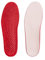 Bama Warm Wärmendes Fußbett mit Memory Foam, komfortable Einlegesohle für warme Füße, Unisex, Weiß/Rot, Größe: 40