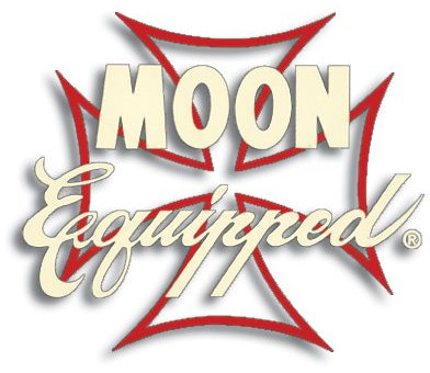 Mooneyes Aufkleber, Eisernes Kreuz, rot