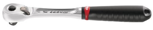 FACOM – 3/8-Zoll-Hochleistungs-Ratschenschlüssel – JL 171 – Dicht gegen Industriestaub – 72-Zahn-Mechanismus – Umkehrung durch Hebel – Handflächensystem – Bimaterial-Elastomer-Griff