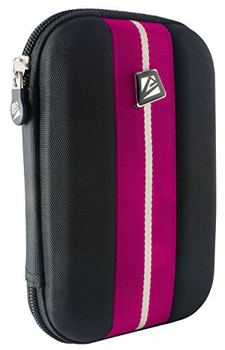 CLiPtec® CZG200 External Battery Backup Power Bank & Mobile Accessories Case - Pink & Black