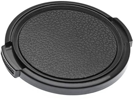vhbw Universal Objektivdeckel 55 mm für Kamera - Kunststoff, Schwarz, mit Seitengriff