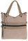 Shopper A4 Schultertasche Handtasche Schultasche Damentasche lederfrei vegan Altrosa Pink