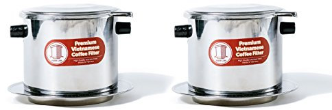 Vietnamese Traditional Coffee Phin Filter. Restaurant Quality (2, X-Large) (in Many Sizes)