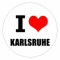 Kiwistar - Autoaufkleber - 5x5 cm - außen klebend - I love Karlsruhe für Auto, Laptop, Fahrrad, LKW, Motorrad Aufkleber mehrfarbig JDM Decal Sticker Racing