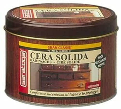 Saratoga - Cire solide couleur noyer pour meuble ancien et moderne et sol en bois - 500 ml