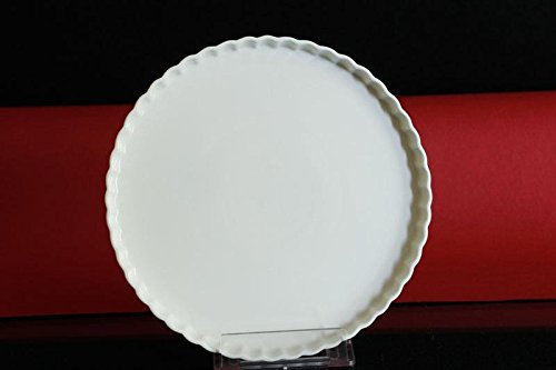 Tortenplatte rund Servierplatte Porzellan weiß Kuchenplatte ca. 32 cm neu