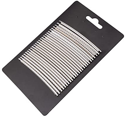 Musiclily 2.9mm Stainless Steel Jumbo Fret Wire 24 Pieces Frets Set for Strat Tele Les Paul Electric Guitar Bass, Chrome