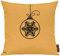 Shirtinstyle Sofakissen, Kissenbezug, Kissenhülle, Motiv Christbaum Kugel Schmuck, Größe 40 x 40cm, Farbe Gelb