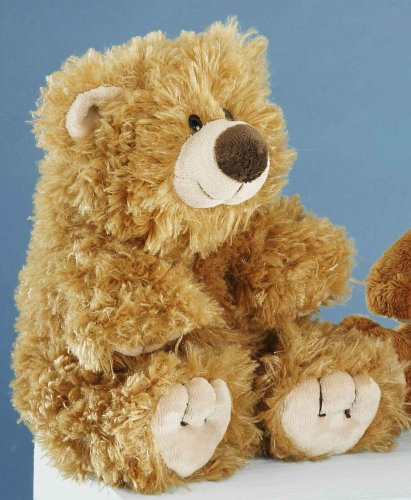 EBO 10195 - Sitzbär 19cm Flauschplüsch mittelbraun