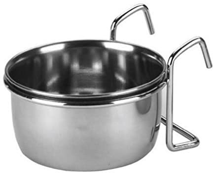 Kerbl Pet Edelstahlnapf 300 ml, 9,5 cm mit Halter