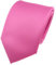 TigerTie Herren Krawatte – Klassische 8 cm Satin-Krawatte in rosa pink einfarbigem Design, ideal für Geschäftstermine, festliche Anlässe und die Freizeit