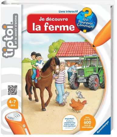 RAVENSBURGER Tiptoi Livre Je Découvre La Ferme