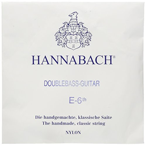 Hannabach Classical Guitar Strings Series 841 Medium Tension for Contrabass Guitar, silver-plated wound, scale 750 mm - E6-8416MT
